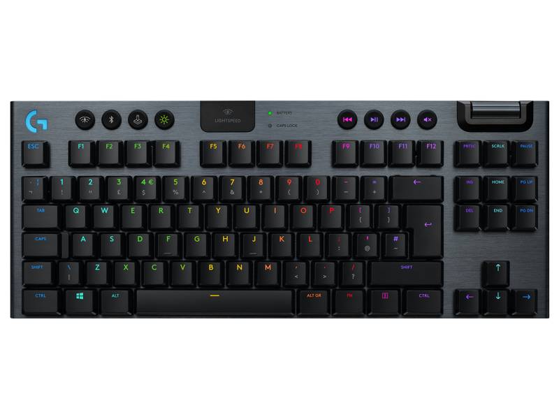 G915 TKL Logitech G915 TKL Kabellose mechanische LIGHTSPEED RGB Gaming-Tastatur ohne Ziffernblock - Carbon UK English (QWERTY) Tactile von Logitech G