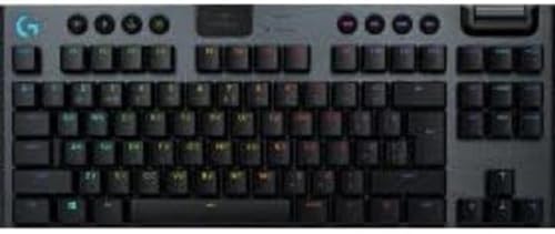 LOGITECH-ACCESSORIES G915 TKL Tenkeyless Lightspeed Wireless RGB Mechanical Gaming Keyboard, Flachschalter,LIGHTSYNC RGB,Erweiterte Bluetooth Unterstützung,Belgisches AZERTY Layout-Schwarz(920-010588) LOGITECH-ACCESSORIES G915 TKL Tenkeyless Lightspeed Wireless RGB Mechanical Gaming Keyboard, Flachschalter,LIGHTSYNC RGB,Erweiterte Bluetooth Unterstützung,Belgisches AZERTY Layout-Schwarz(920-010588) von Logitech G