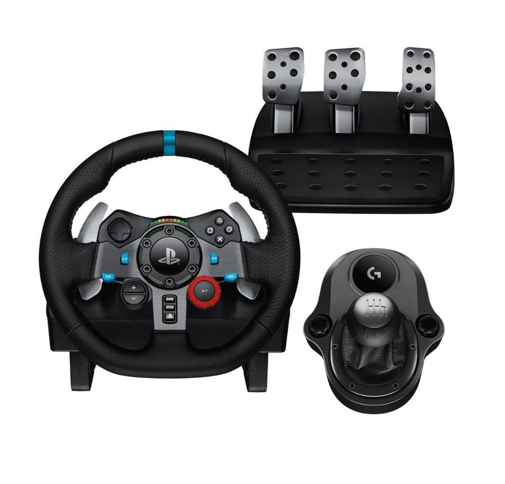 Logitech G 29 Lenkrad mit Pedalen und Schaltung Playstation PS5, PS4, PC Windows Gaming-Lenkrad (PC, PS5, PS4, PS3) von Logitech G