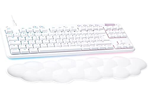 Logitech G 713 Teclado para Gaming Con Kabel Con Iluminación LIGHTSYNC RGB, Interruptores Linear (GX Marrón) y Reposamanos para Teclado, Kompatibel Con PC y Mac, Blanco Niebla - Blanco von Logitech G