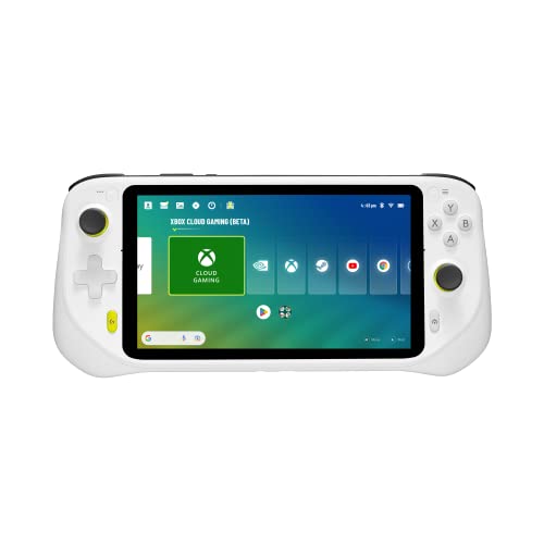 Logitech G Cloud Gaming Handheld, tragbare Spielkonsole mit langer Akkulaufzeit, 7-Zoll-1080p-Touchscreen, federleichtes Design, Xbox Cloud Gaming, NVIDIA GeForce NOW, Google Play - EU Stecker - Weiß von Logitech G