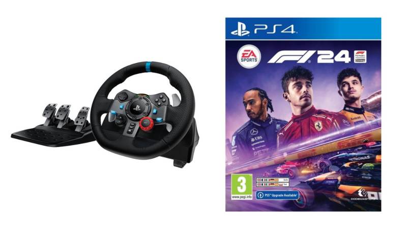 Logitech G G29 Driving Force PS3/PS4/PC inkl. F1 24 PS4 Gaming-Lenkrad von Logitech G