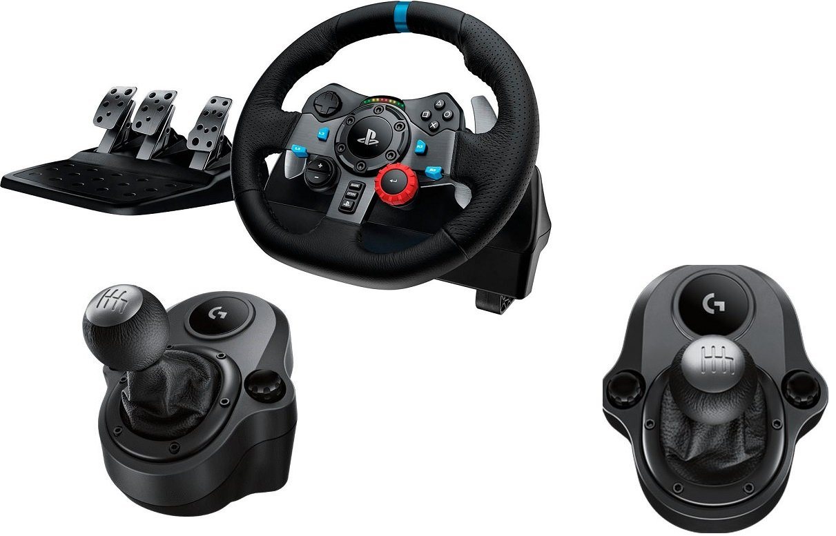 Logitech G G29 Driving Force PS5, PS4, PS3 inkl. Logitech Shifter Lenkrad von Logitech G