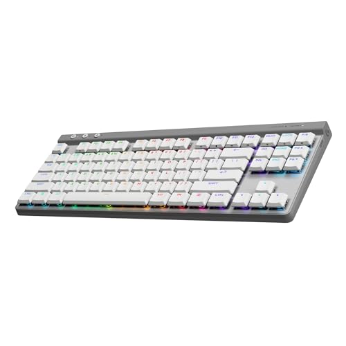 Logitech G G515 Lightspeed TKL Kabellose Tastatur (FRA) (Blue | Tactile) - Weiß von Logitech G