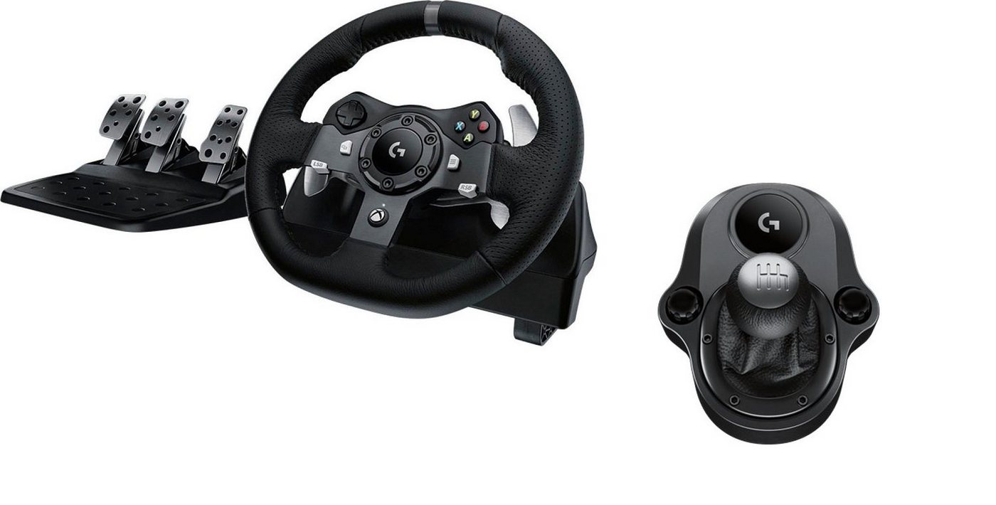 Logitech G G920 Driving Force für PC, Xbox inkl. Logitech Driving Force Shifter Lenkrad von Logitech G