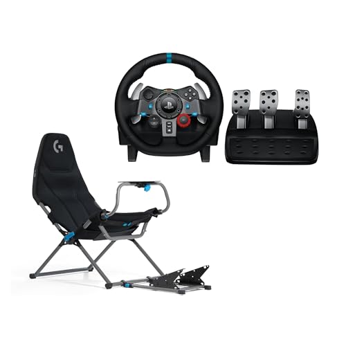 Logitech G Logitech G29 Driving Force Racing Wheel for PlayStation®4, PlayStation®3 and PC + Playseat Challenge X - Edition EU Stecker - Schwarz von Logitech G