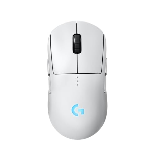 Logitech G PRO 2 LIGHTSPEED kabellose Gaming-Maus für Rechts- oder Linkshänder, mit bis zu 4 anpassbaren und umschaltbaren magnetischen Seitentasten, 44K-DPI-Sensor, USB-C, PC/Mac - Weiß Logitech G PRO 2 LIGHTSPEED kabellose Gaming-Maus für Rechts- oder Linkshänder, mit bis zu 4 anpassbaren und umschaltbaren magnetischen Seitentasten, 44K-DPI-Sensor, USB-C, PC/Mac - Weiß von Logitech G