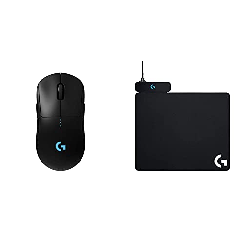 Logitech G PRO Wireless Gaming-Maus mit HERO 25K DPI Sensor + G POWERPLAY kabelloses Ladesystem von Logitech G