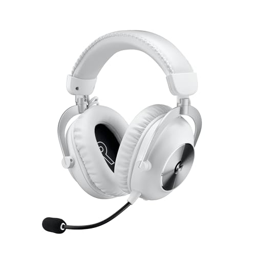 Logitech G PRO X 2 LIGHTSPEED Wireless Gaming Headset, abnehmbares Boom-Mic, 50-mm-Graphen-Treiber, DTS:X-Kopfhörer 2.0–7.1 Surround, Bluetooth/USB/3,5 mm Aux, PC, PS5, PS4, Nintendo Switch - Weiß Logitech G PRO X 2 LIGHTSPEED Wireless Gaming Headset, abnehmbares Boom-Mic, 50-mm-Graphen-Treiber, DTS:X-Kopfhörer 2.0–7.1 Surround, Bluetooth/USB/3,5 mm Aux, PC, PS5, PS4, Nintendo Switch - Weiß von Logitech G