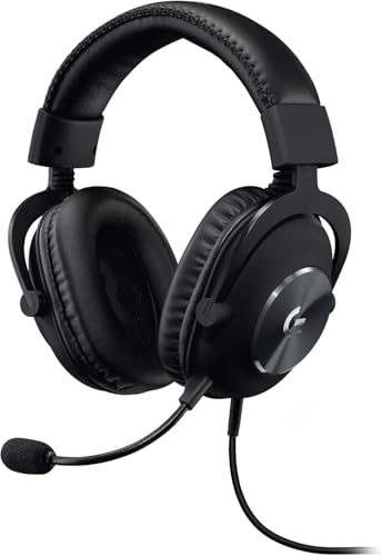 Logitech G PRO X Gamer Over-Ear Headset mit BLUE VO!CE Mikrofon, DTS Headphone:X 7.1, 50mm PRO-G Treibern, 7.1 Surround Sound für Gaming Esport, PC/PS/Xbox/Nintendo Switch - Schwarz von Logitech G