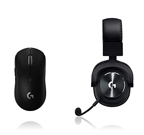 Logitech G PRO X SUPERLIGHT kabellose Gaming-Maus mit HERO 25K Sensor, Ultra-leicht mit 63g + Logitech G PRO X Gaming-Headset (2. Generation) mit Blue VO!CE, DTS Headphone:X 7.1 von Logitech G