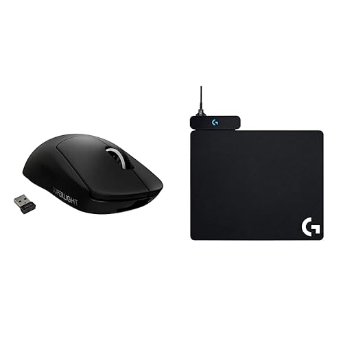 Logitech G PRO X SUPERLIGHT kabellose Gaming-Maus mit HERO 25K Sensor + G POWERPLAY kabelloses Ladesystem von Logitech G