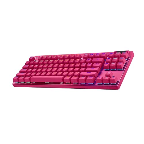 Logitech G PRO X TKL Lightspeed kabellose Gaming-Tastatur - Magenta - UK - Tactile von Logitech G