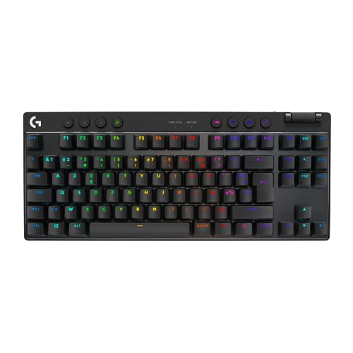 Logitech G PRO X TKL Lightspeed kabellose Gaming-Tastatur - Schwarz - FRA Tactile von Logitech G