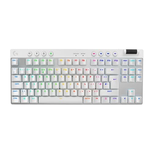 Logitech G Pro X TKL Lightspeed Kabellose Gaming-Tastatur - Weiß - Uk - Tactile von Logitech G