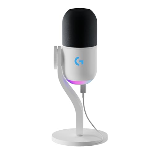 Logitech G Yeti GX dynamisches RGB-Gaming-Mikrofon mit LIGHTSYNC, USB-Mikrofon zum Streaming, Superniere, USB-Plug-and-Play für PC/Mac – Weiß Logitech G Yeti GX dynamisches RGB-Gaming-Mikrofon mit LIGHTSYNC, USB-Mikrofon zum Streaming, Superniere, USB-Plug-and-Play für PC/Mac – Weiß von Logitech G