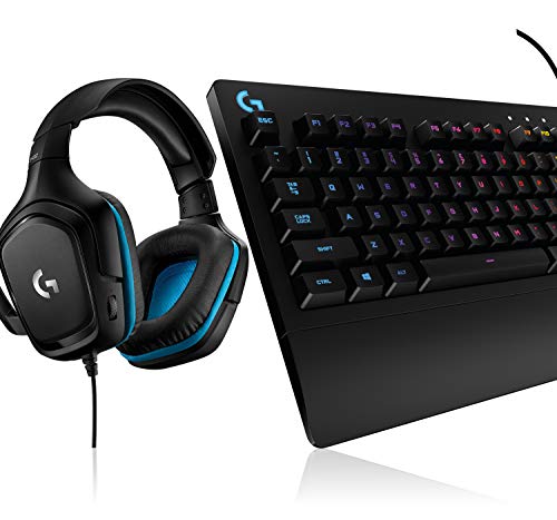 Logitech G213 Prodigy Gaming-Tastatur, RGB-Beleuchtung, Programmierbare G-Tasten + Logitech G432 kabelgebundenes Gaming-Headset, 7.1 Surround Sound, DTS Headphone:X 2.0 von Logitech G