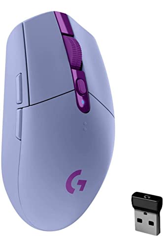 Logitech G305 LIGHTSPEED kabellose Gaming-Maus mit HERO 12K DPI Sensor, Wireless Verbindung, 6 programmierbare Tasten, 250 Stunden Akkulaufzeit, Leichtgewicht, PC/Mac - Lila Logitech G305 LIGHTSPEED kabellose Gaming-Maus mit HERO 12K DPI Sensor, Wireless Verbindung, 6 programmierbare Tasten, 250 Stunden Akkulaufzeit, Leichtgewicht, PC/Mac - Lila von Logitech G