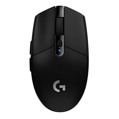 Logitech G305 LIGHTSPEED kabellose Gaming-Maus mit HERO 12K DPI Sensor, Wireless Verbindung, 6 programmierbare Tasten, 250 Stunden Akkulaufzeit, Leichtgewicht, PC/Mac - Schwarz von Logitech G