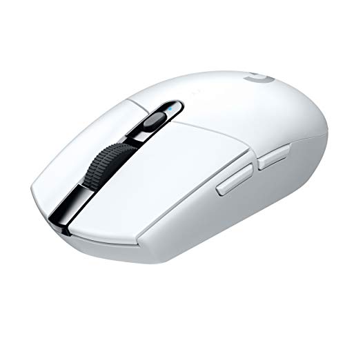 Logitech G305 LIGHTSPEED kabellose Gaming-Maus mit HERO 12K DPI Sensor, Wireless Verbindung, 6 programmierbare Tasten, 250 Stunden Akkulaufzeit, Leichtgewicht, PC/Mac - Weiß von Logitech G