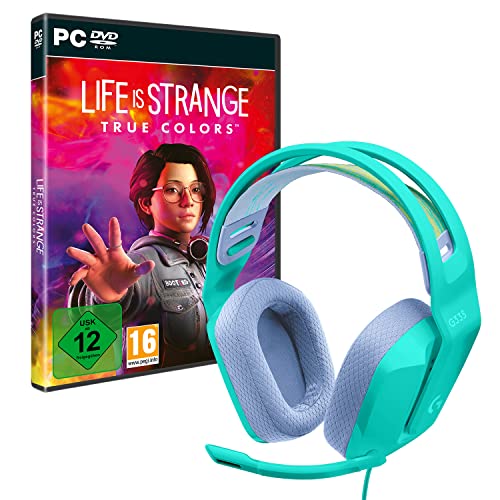 Logitech G335 Kabelgebundenes Gaming-Headset, Flip-to-Mute-Mikrofon, 3,5 mm Audioanschluss, Memory-Schaum-Ohrpolster + Life is Strange: True Colors (PC) von Logitech G