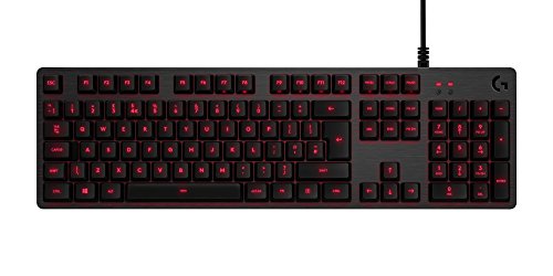 Logitech G413 Mechanische Gaming-Tastatur, Taktile Romer-G Switches, Gebürstetes Aluminiumgehäuse, Programmierbare F-Tasten, USB-Durchschleife, Portugiesisches QWERTY-Layout - Carbon/Schwarz von Logitech G