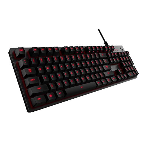 Logitech G413 Mechanische Gaming-Tastatur, Taktile Romer-G Switches, Gebürstetes Aluminiumgehäuse, Programmierbare F-Tasten, USB-Durchschleife, Spanisches QWERTY-Layout - Carbon/Schwarz von Logitech G