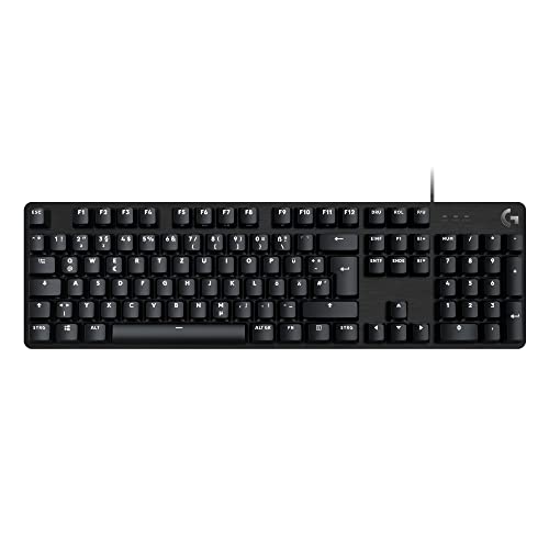 Logitech G413 SE Mechanische Gaming-Tastatur - Mit Hintergrundbeleuchtung, taktilen mechanischen Schaltern, Anti-Ghosting, Kompatibel mit Windows, macOS, Deutsches QWERTZ-Layout - Schwarz von Logitech G