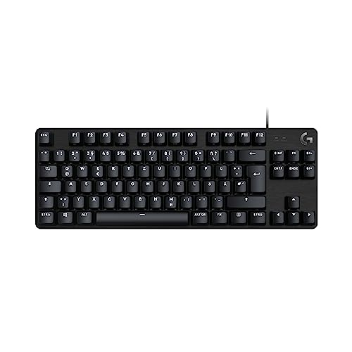 Logitech G413 TKL SE Mechanische Gaming-Tastatur - Mit Hintergrundbeleuchtung und taktilen mechanischen Schaltern, Anti-Ghosting, Kompatibel mit Windows, macOS, Deutsches QWERTZ-Layout - Schwarz von Logitech G