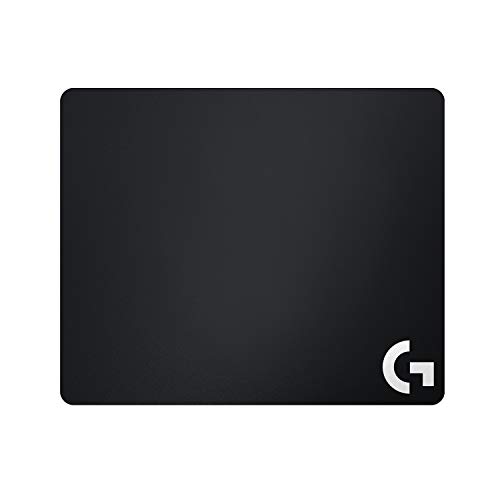 Logitech G440 Hartes Gaming-Mauspad, 340x280 mm, 3mm flaches Profil, Kunststoffoberfläche, Geringe Oberflächenreibung, Gleichmäßige Oberflächenstruktur, Gummiunterlage - Schwarz von Logitech G