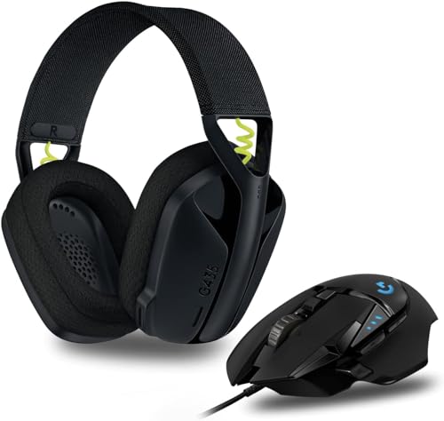 Logitech G502 HERO High-Performance Gaming-Maus + Logitech G435 Lightspeed Kabelloses Bluetooth-Gaming-Headset von Logitech G