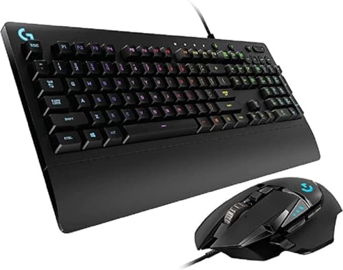 Logitech G502 Hero High-Performance Gaming-Maus, 25600 DPI Optischer Sensor + G213 Prodigy -Tastatur Deutsches QWERTZ Layout - Schwarz von Logitech G