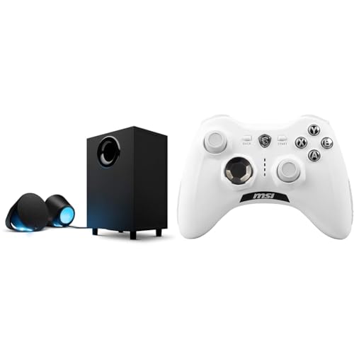 Logitech G560 PC Gaming & MSI Force GC30 V2 White Kabelloser Logitech G560 PC Gaming & MSI Force GC30 V2 White Kabelloser von Logitech G