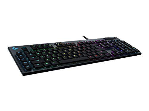 Logitech G815 mechanische Gaming-Tastatur, Taktiler GL-Tasten-Switch mit flachem Profil, Skandinavisches Layout - Carbon Logitech G815 mechanische Gaming-Tastatur, Taktiler GL-Tasten-Switch mit flachem Profil, Skandinavisches Layout - Carbon von Logitech G