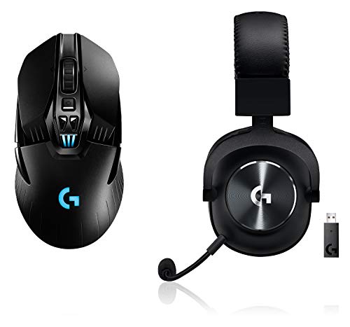 Logitech G903 LIGHTSPEED kabellose Gaming-Maus mit HERO 16000 DPI Sensor + Logitech G PRO X LIGHTSPEED Gaming-Headset (2. Generation) mit Blue VO!CE von Logitech G