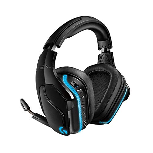 Logitech G935 Kabelloses Gaming-Kopfhörer (mit 7.1 Surround Sound, 50 mm Pro-G Klangtreiber, LYGHTSYNC RGB) (Generalüberholt) von Logitech G