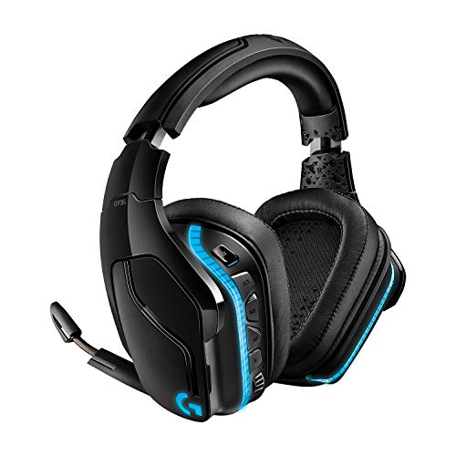 Logitech G935 kabelloses Gaming-Headset mit LIGHTSYNC RGB, 7.1 Surround Sound, DTS Headphone:X 2.0, 50mm Treiber, Flip-Stummschaltung, Wireless Verbindung, PC/Xbox One/PS4/Nintendo Switch - Schwarz von Logitech G