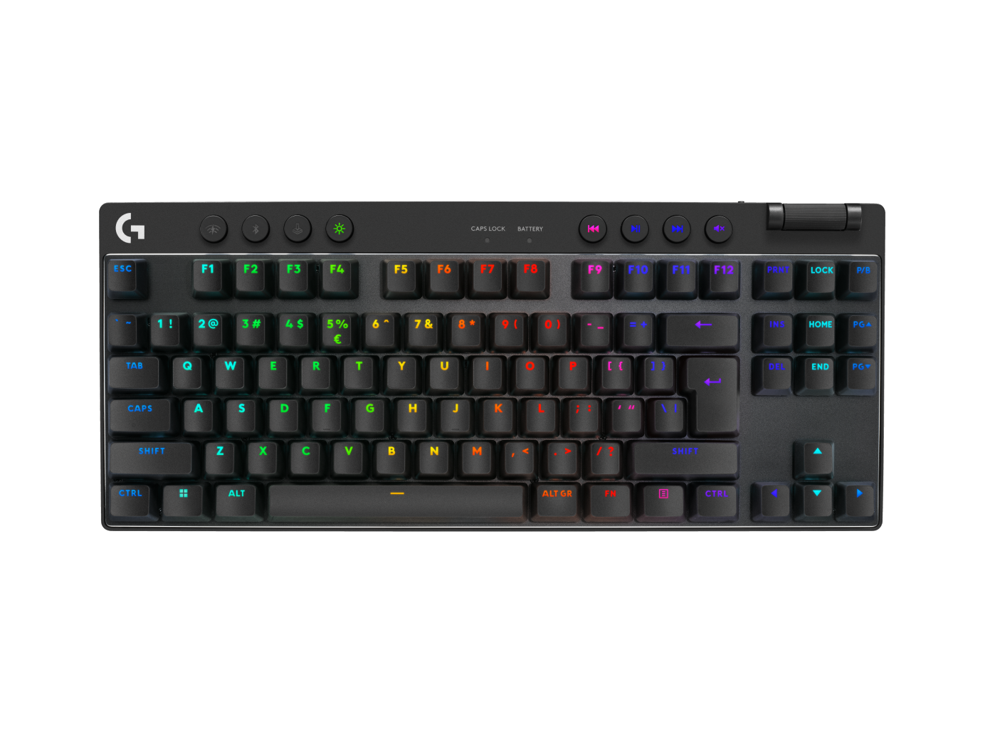 PRO X TKL LIGHTSPEED Gaming-Tastatur - Schwarz US-International Tactile von Logitech G