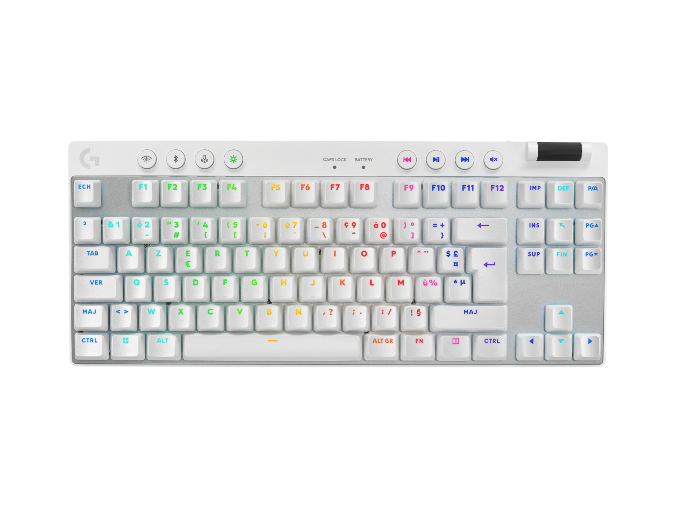 PRO X TKL LIGHTSPEED Gaming-Tastatur - Weiß Français (Azerty) Tactile von Logitech G