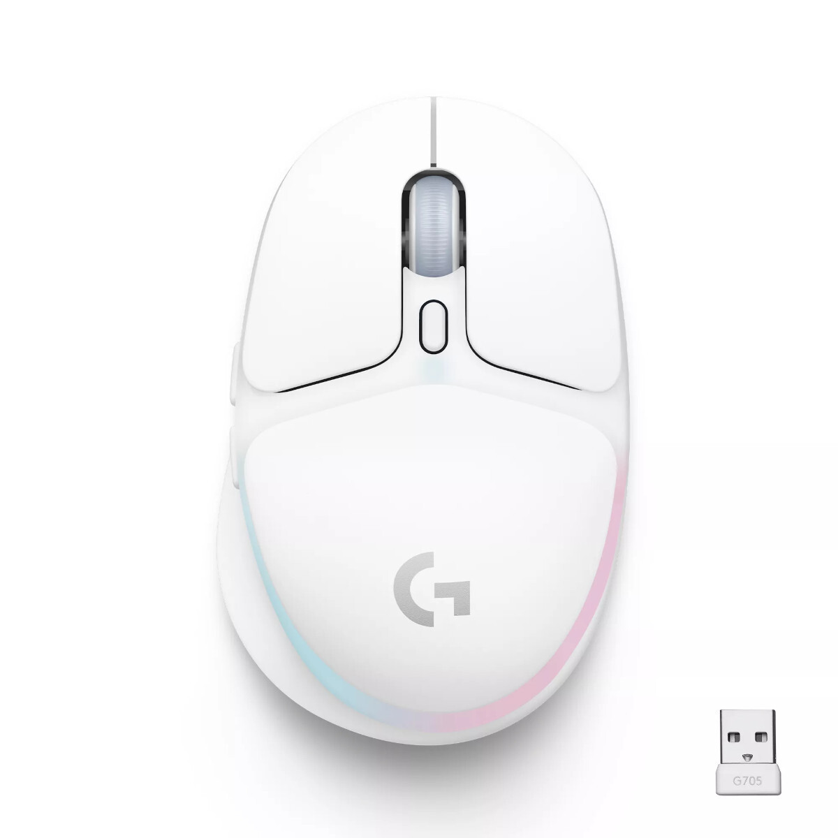 Logitech G705 Wireless Gaming Mouse, RGB-Beleuchtung, 6 Tasten, Akku, USB-C-Anschluss von Logitech Gaming