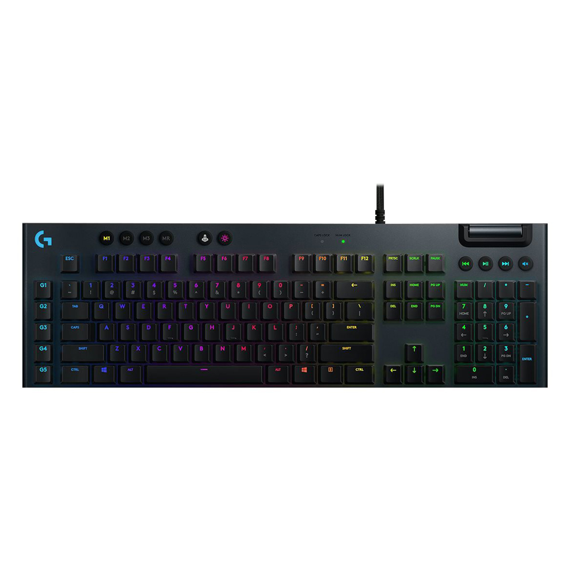 Logitech G815 LIGHTSPEED RGB mechanische Gaming Tastatur, GL Tactile, Carbon, QWERTZ-Layout von Logitech Gaming