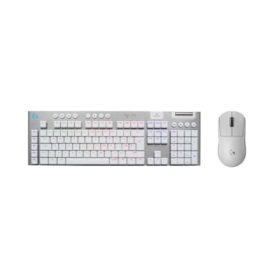 Logitech G915 X LIGHTSPEED Clicky-Switches, Weiß + Pro X Superlight 2 Maus - Kabellose Gaming Combo Logitech G915 X LIGHTSPEED Clicky-Switches, Weiß + Pro X Superlight 2 Maus - Kabellose Gaming Combo von Logitech Gaming