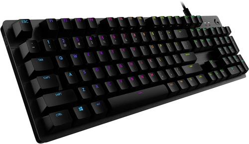 Logitech Gaming G512 CARBON Kabelgebunden Gaming-Tastatur US-Englisch, QWERTY Karbon von Logitech Gaming