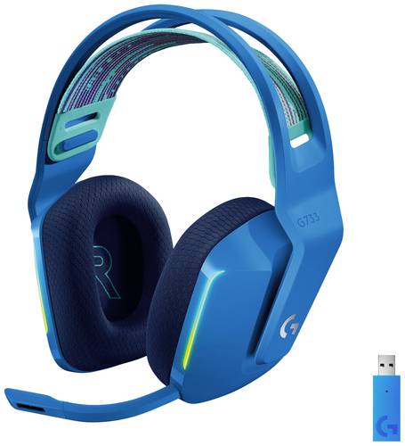 Logitech Gaming G733 LIGHTSPEED Gaming On Ear Headset Funk 7.1 Surround Blau Lautstärkeregelung Logitech Gaming G733 LIGHTSPEED Gaming On Ear Headset Funk 7.1 Surround Blau Lautstärkeregelung von Logitech Gaming