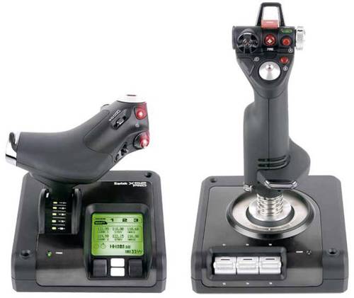 Saitek Logitech Gaming X52 Pro Flight Flugsimulator-Joystick USB Schwarz von Logitech Gaming