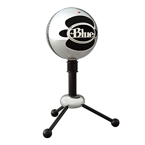 Blue Snowball USB-Mikrofon für Aufnahmen, Streaming, Podcasting, Gaming auf PC und Mac, Kondensatormikrofon mit Nieren- und Kugelcharakteristik und stilvollem Retro-Design - Silber von Logitech for Creators
