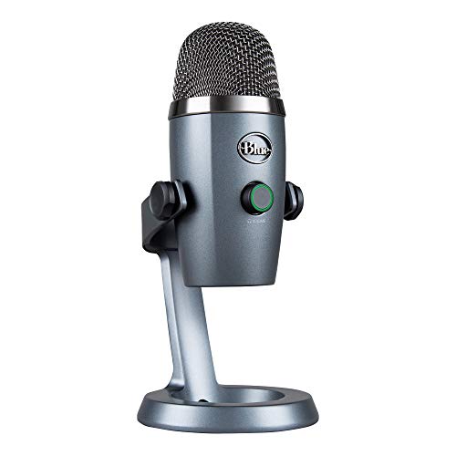 Blue Yeti Nano Premium USB-Mikrofon für Aufnahmen, Streaming, Gaming, Podcasting auf PC und Mac, Mit Blue VO!CE-Effekten, Nieren- und Kugelcharakteristik, Latenzfreies Monitoring - Grau von Logitech for Creators