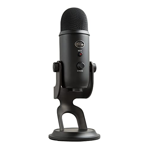 Blue Yeti USB-Mikrofon für Aufnahmen, Streaming, Gaming, Podcasting auf PC und Mac, Mikrofon für Laptop oder Computer, Blue VO!CE Effekte, Verstellbarer Ständer, Plug and Play - Schwarz von Logitech for Creators