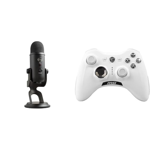 Blue Yeti USB-Mikrofon für & MSI Force GC30 V2 White Kabelloser von Logitech for Creators