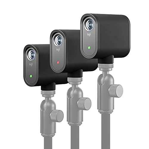 Logitech for Creators Mevo Start 3er-Pack, kabelloses Multi-Camera-Live-Streaming in HD 1080p, intelligente App-Steuerung, Streaming über WLAN – Schwarz von Logitech for Creators